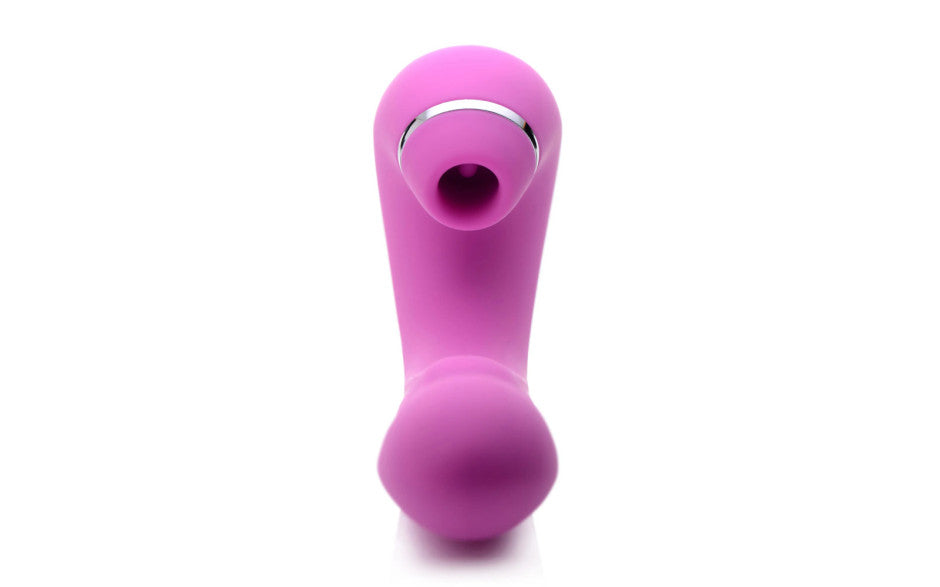 XR Brands Shegasm 5 Star 10X Tapping G-Spot Vibe With Suction Pink