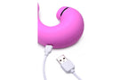 XR Brands Shegasm 5 Star 10X Tapping G-Spot Vibe With Suction Pink