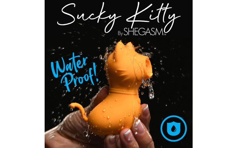 XR Brands Shegasm Sucky Kitty 7X Clitoral Stimulator Orange