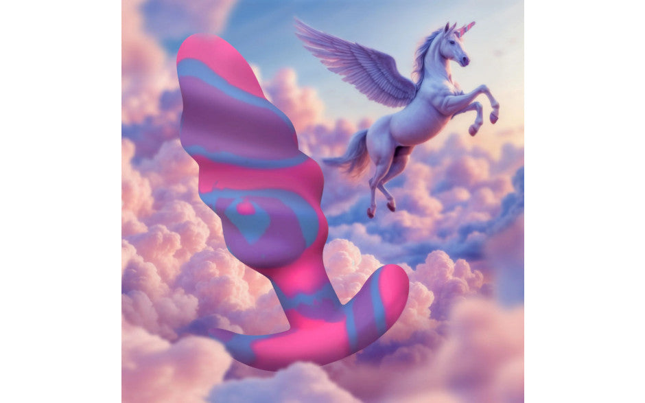 XR Brands Creature Cocks Unicorn Swirl Silicone Butt Plug XR Brands