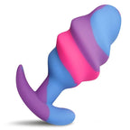Creature Cocks Unicorn Swirl Silicone Butt Plug Large Creature Cocks