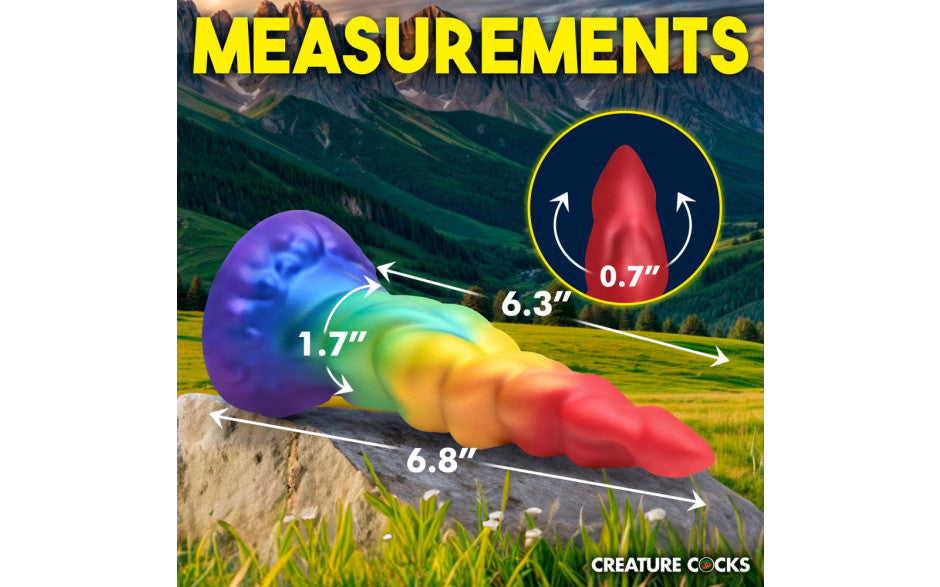 XR Brands Creature Cocks Magic Rider Unicorn Silicone Dildo Secondary image