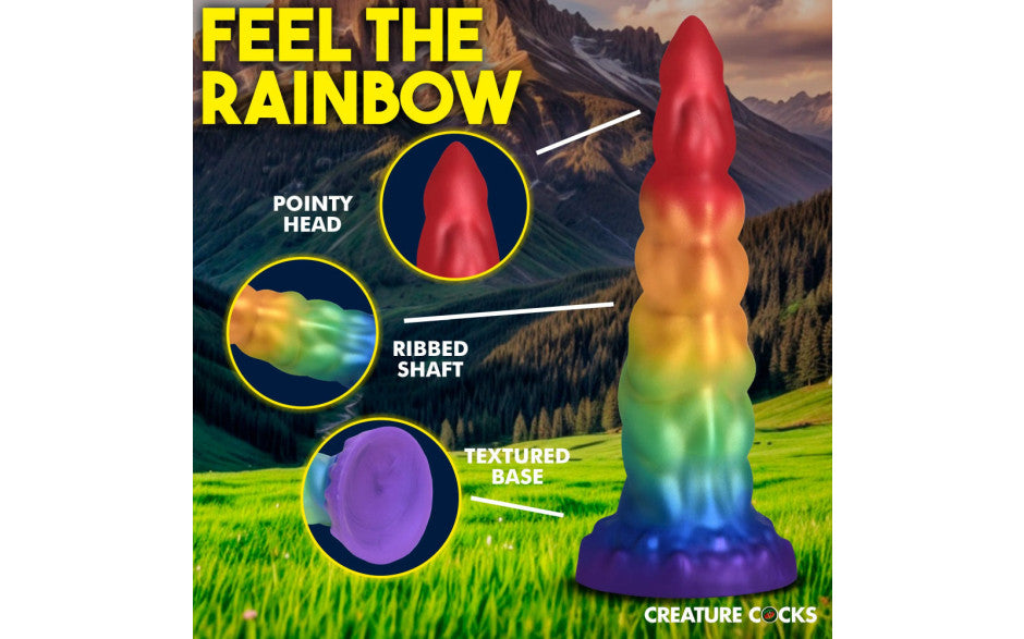 XR Brands Creature Cocks Magic Rider Unicorn Silicone Dildo XR Brands