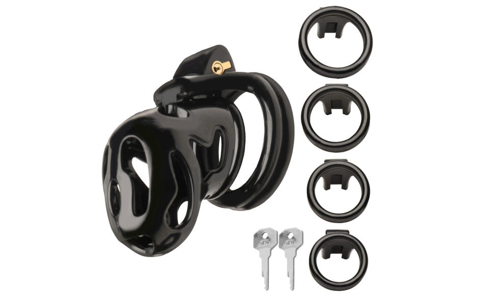 XR Brands Master Series Hard Stop Double Ring Mens Chastity Cage XR Brands