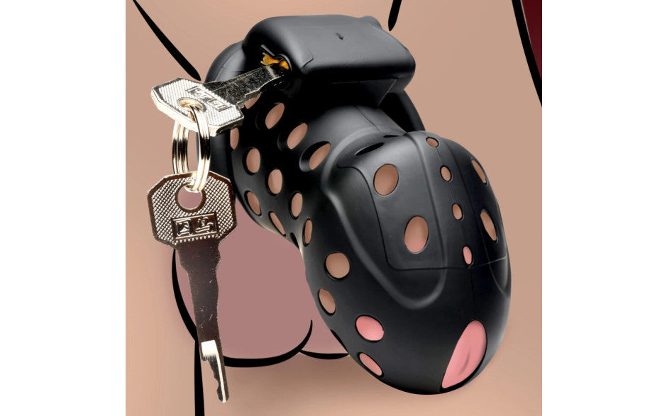 XR Brands Master Series Lock Down Male Chastity Cage XR Brands