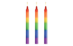 XR Brands Master Series Pride Candles Rainbow Drip Candle 3 Piece XR Brands