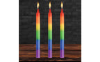 XR Brands Master Series Pride Candles Rainbow Drip Candle 3 Piece XR Brands
