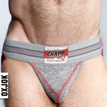 Oxballs Champ Vintage Male Jockstrap Gray Heather Main image