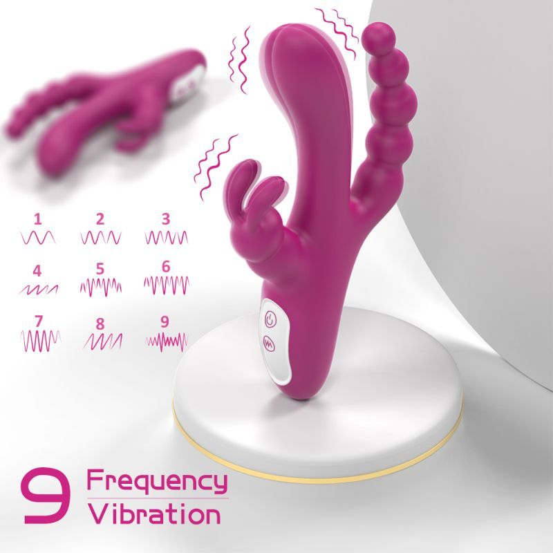 S Hande Joker Triple Ecstasy Rabbit Vibrator Secondary image
