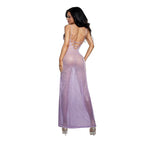 DreamGirl Ombre Glitter Mesh Gown Lilac Dreamgirl