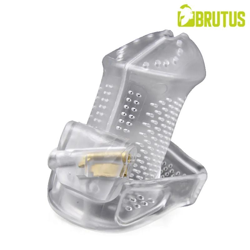 Brutus Airmesh Chastity Cage Clear Secondary image