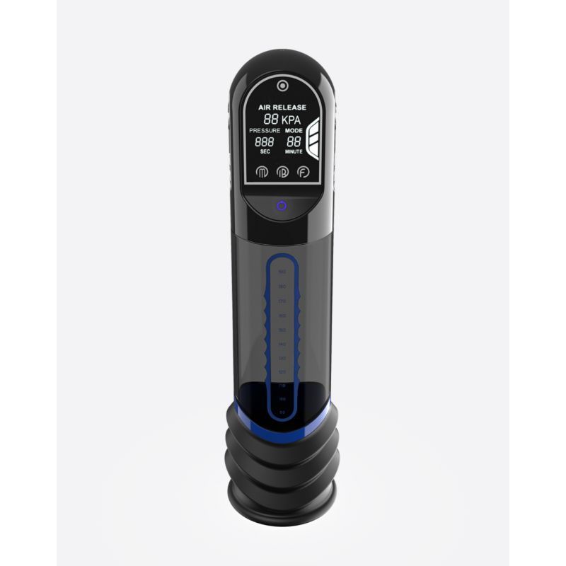 Peak Performa ISP90 Curve Infrared Automatic LCD Penis Pump Blue Peak Performa