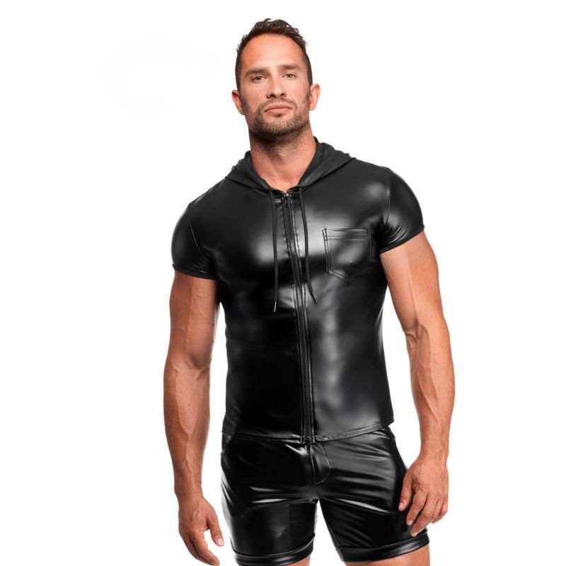 Noir Vexen Hooded T Shirt Noir