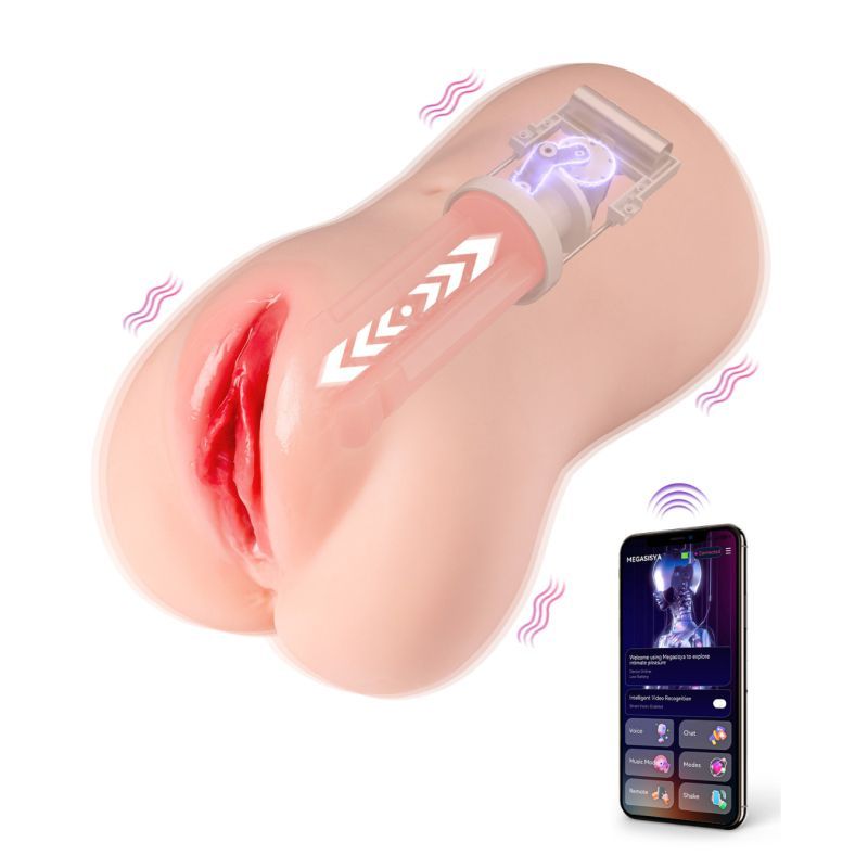 XISE Eliza App Controlled Thrusting Vibrating Realistic Vaginal Masturbator XISE