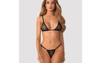 Obsessive Wet Me Bra Panty Set 2 Piece Obsessive