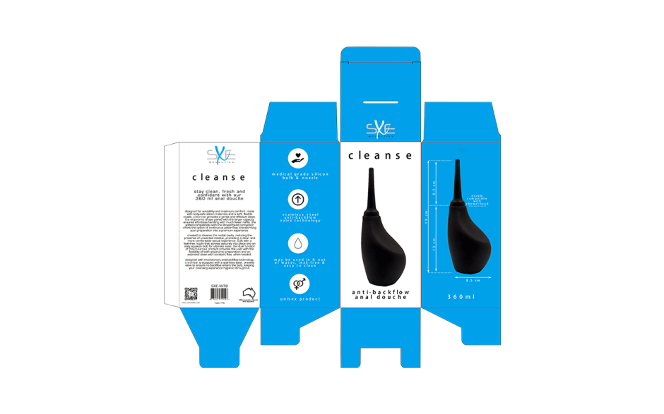 SXE Silicone Ergonomic Anti Backflow Douche SXE