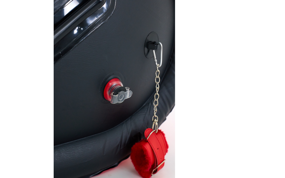 Daytona Studio Inflatable Bondage Lounge With Cuffs Red Black LOVVA