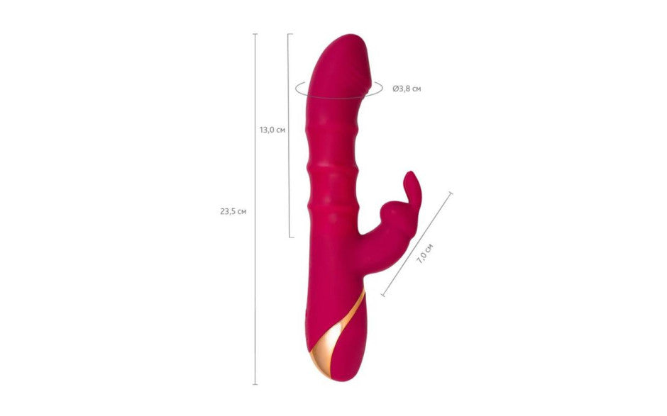 JOS Tenty Multi Function Rabbit Vibrator With Moving Shaft Rings JOS