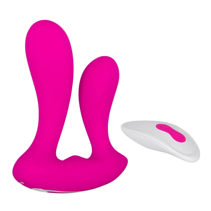Adam & Eve Dual Entry USB Rechargeable Vibrator With Remote Control Secondary image