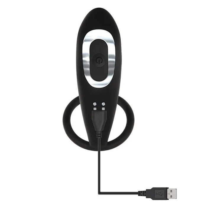 Adam & Eve Adam's Rechargeable Prostate Pleaser & C Ring Rechargeable Anal Plug With Cock Ring Adam & Eve
