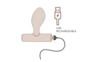 Rocks Off Nova Orbital Butt Plug Vibrator Blue Rocks Off