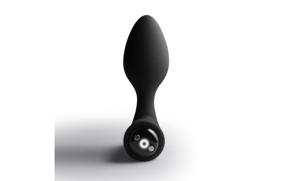 Rocks Off Nova Solaris Tapered Butt Plug Vibrator Black Rocks Off