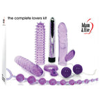 Adam & Eve The Complete Lovers Kit 7 Piece Set Purple Adam & Eve