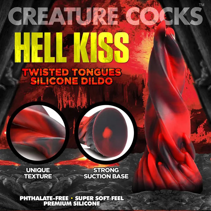 XR Brands Creature Cocks Hell Kiss Fantasy Dildo 18.8cm Red XR Brands