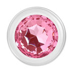 Adam & Eve PINK GEM GLASS Butt Plug With Pink Gem Base Medium 8.7cm Adam & Eve