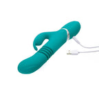 Adam & Eve Eve's USB Rechargeable Thrusting Rabbit Vibrator 9 Inch Adam & Eve