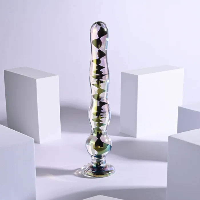 Playboy Pleasure JEWELS WAND Glass Dildo 20.3cm Clear Secondary image