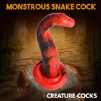 XR Brands Creature Cocks King Cobra Silicone Fantasy Dildo 21.4cm Red XR Brands