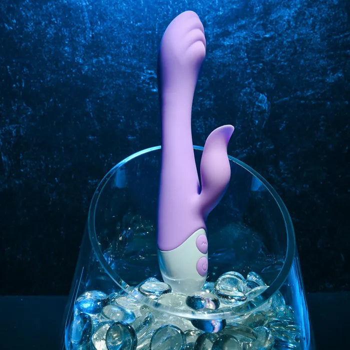 Evolved PLEASING PETAL USB Rechargeable Rabbit Vibrator 19.7cm