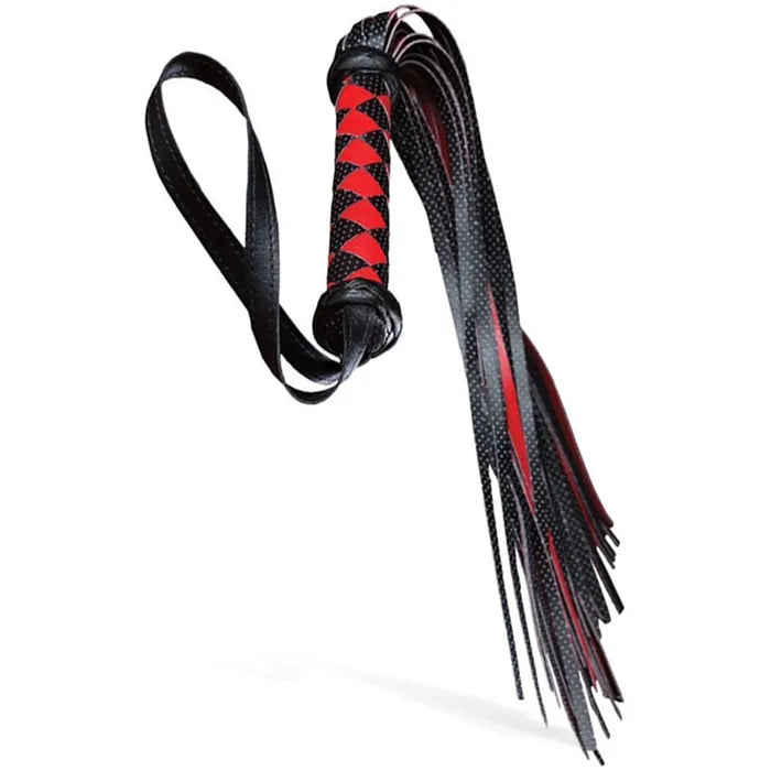 Adam & Eve Scarlet Couture Diamond Flogger Whip Red / Black Secondary image
