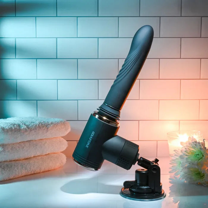 Evolved TOO HOT TO HANDLE USB Rechargeable Thrusting Vibe With Stand Secondary image