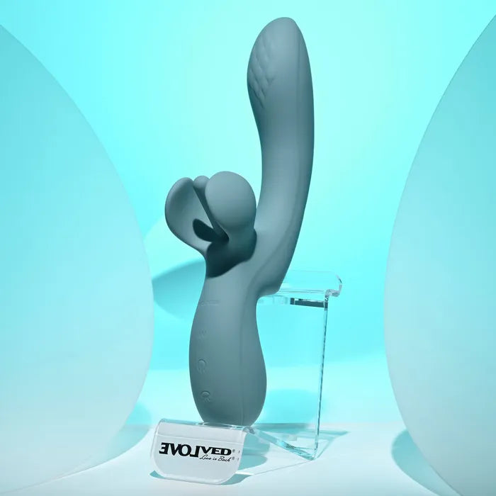 Evolved TAKE YOUR FLICK USB Rechargeable Vibrator With Flicking Clitoral Stimulator 24.1cm Secondary image