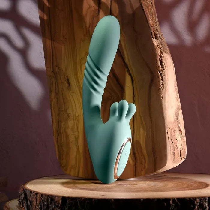 Evolved THRUST INTO ECSTASY USB Rechargeable Thrusting & Rotating Vibrator 21cm Secondary image