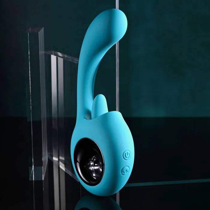 Evolved HOW MANY LICKS USB Rechargeable Vibrator With Flicking Stimulator 17.8cm Evolved