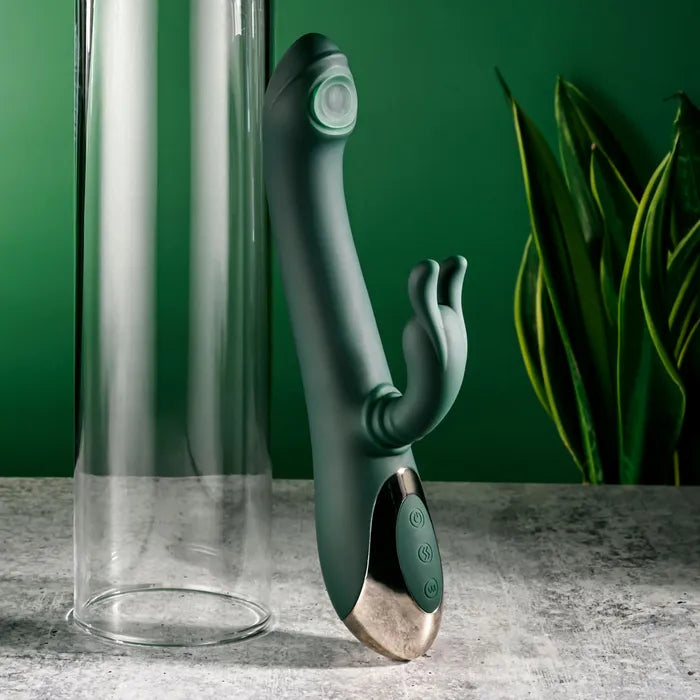 Evolved RABBIT TAP TAP USB Rechargeable Rabbit Vibrator With Tapping Tip 25cm Secondary image