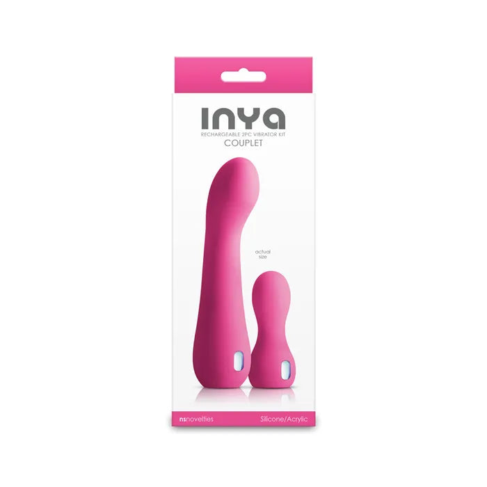 NS Novelties INYA Couplet USB Rechargeable Vibrators Set of 2 Sizes NS Novelties