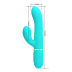 Party Up PAUL Rolling Beads USB Rechargeable Thrusting Rabbit Vibrator 22.6cm Party Up