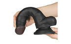 Lovetoy Easy Strap On Dildo Set Black 7.5 Inch