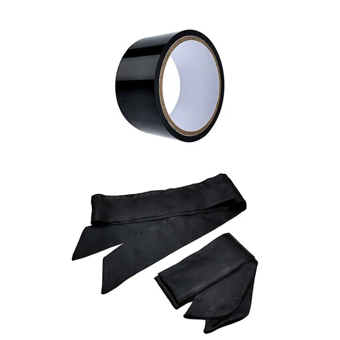 Adam & Eve MIDNIGHT MOODS COLLECTION Couples Bondage Kit Set of 10 Pieces Black Secondary image