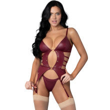 Exposed Lingerie Kira Burgundy Kiss Two Piece Set Secondary image