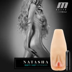 Blush Novelties M Elite Soft & Wet Natasha Vibrating Vagina Stroker Flesh Blush Novelties