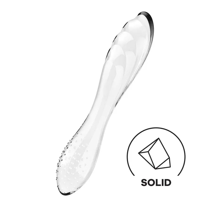 Satisfyer Dazzling Crystal 1 Glass Double Ended Dildo Clear Satisfyer