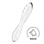 Satisfyer Dazzling Crystal 1 Glass Double Ended Dildo Clear Satisfyer