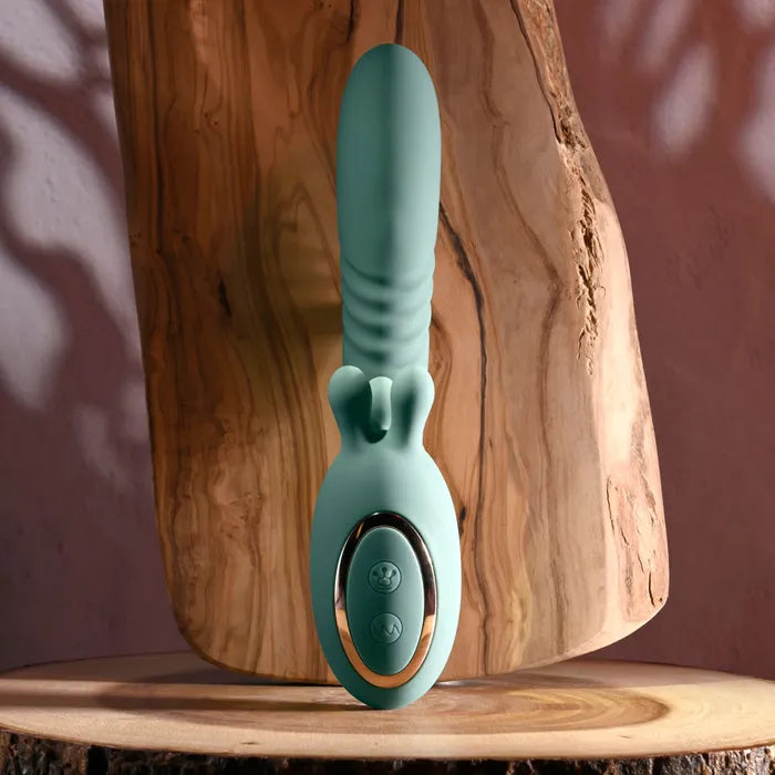 Evolved THRUST INTO ECSTASY USB Rechargeable Thrusting & Rotating Vibrator 21cm Evolved