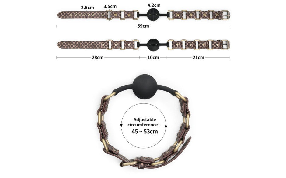 Lovetoy Rebellion Reign BDSM Play Ball Gag Lovetoy