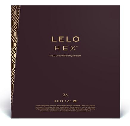 Lelo Hex Respect Hexagonal Structure Condoms 36 Pack Lelo